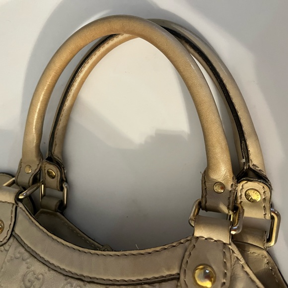 GUCCI Cream Leather Sukey Guccisima Tote Handbag 100% authentic guaranteed - Picture 9 of 17